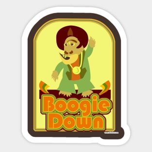 Boogie Down Disco Monster Sticker